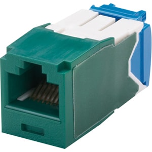 Inserto modular Panduit Mini-Com TX-6 - 1 - 1 conector hembra de red RJ-45 - Verde