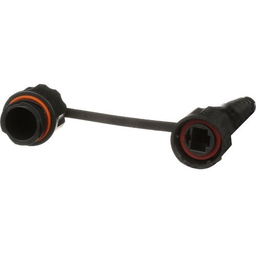 Panduit MPI588T Industrial Copper Connectors - 1 - 1 x RJ-45 Network Male - Black