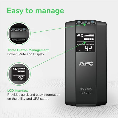 Onduleur tour APC Back-UPS RS 700 VA de Schneider Electric - 700 VA/450