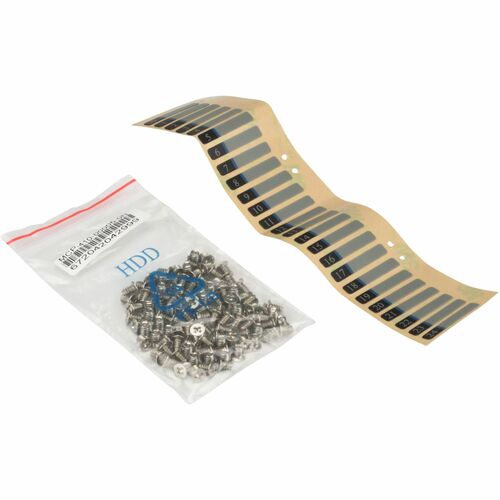 Bolsa de tornillos planos Supermicro n.° 6-32 (100 unidades) y etiqueta para 24 unidades de intercambio en caliente 3