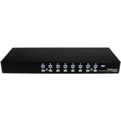 CONMUTADOR KVM USB CNSL DE 16 PUERTOS, NEGRO, 1U, PARA MONTAJE EN RACK, CON OSD