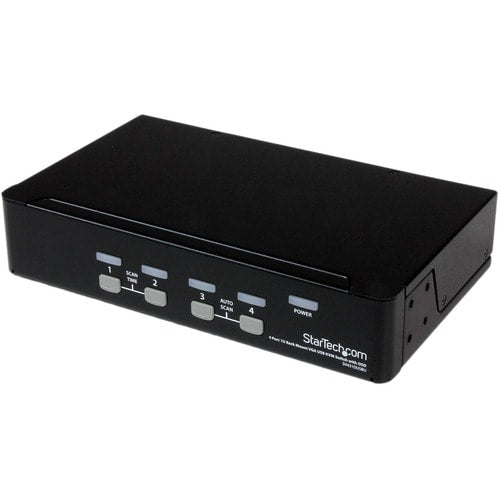 COMMUTATEUR KVM USB 4 PORTS MONTAGE EN RACK 1U AVEC OSD