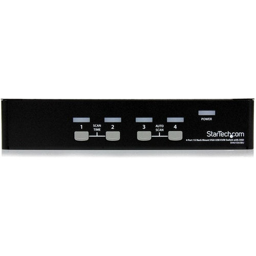 COMMUTATEUR KVM USB 4 PORTS MONTAGE EN RACK 1U AVEC OSD