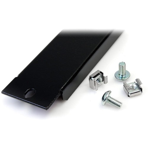 StarTech.com Blanking Panel - 1U - 19in - Steel - Black - Blank Rack P