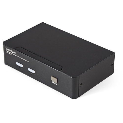 CONMUTADOR KVM HDMI DE 2 PUERTOS CON CONCENTRADOR DE AUDIO USB 2.0