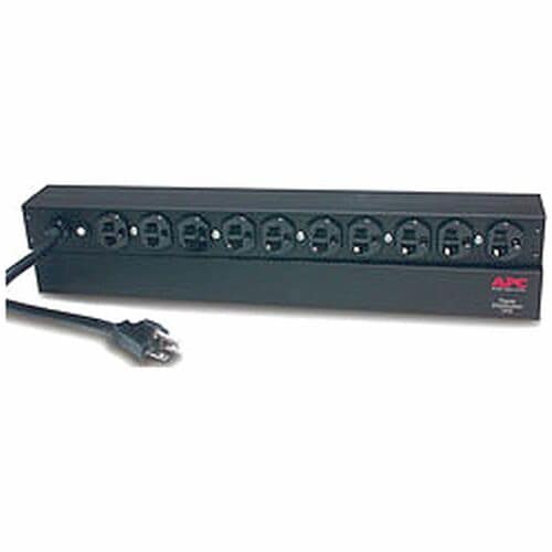 APC Basic Rack 2,4 kVA PDU - 10 x NEMA 5-20R - 2,4 kVA - 1U 19\" Rack-mo