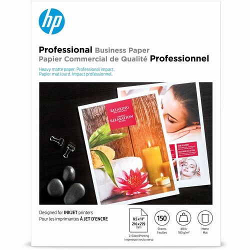 150-SHEET A4(8.5X11) MATTE 180G INKJET HP BROCHURE