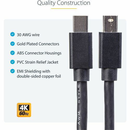 StarTech.com 3ft (1m) Mini DisplayPort Cable