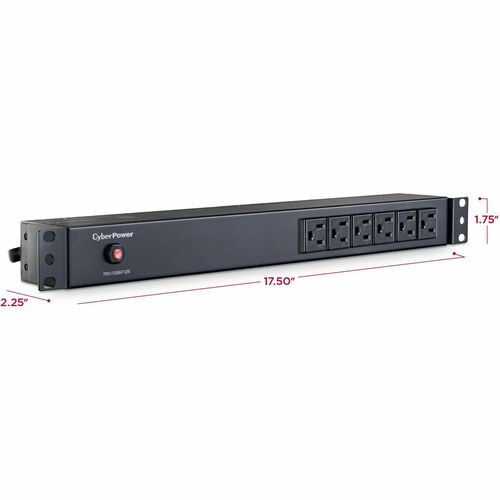 PDU CyberPower PDU15B6F12R de 18 tomas - Básica - NEMA 5-15P