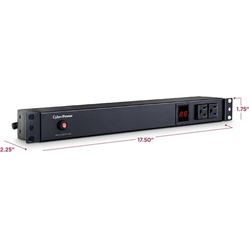 Cyber Power CyberPower PDU15M2F10R 12-Outlets PDU - Metered - NEMA 5-1