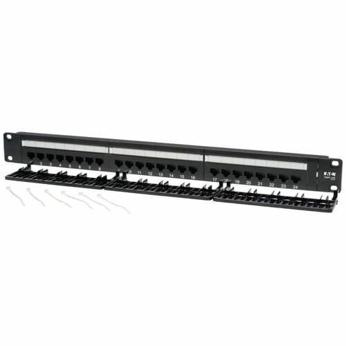 Tripp Lite 24-Port Cat6 Cat5 Patch Panel Rackmount 110 Punch Down RJ45 Ethernet 1URM - 24