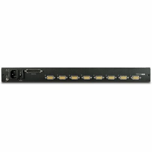 Écran LCD APC by Schneider Electric AP5808 pour montage en rack - 8 ordinateurs - 17" L