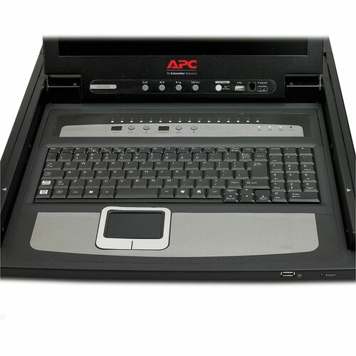 Consola LCD para rack de 17" de APC by Schneider Electric con 16 puertos integrados