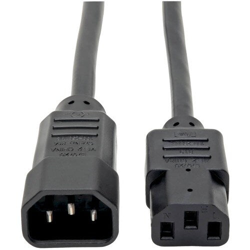 Tripp Lite 4ft Computer Power Cord Extension Cable C14 to C13 10A 18AW