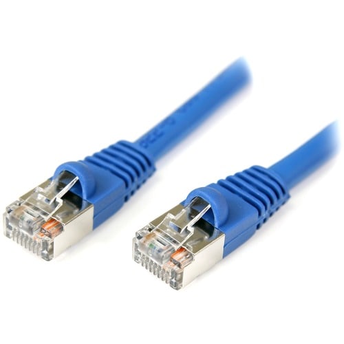 Cable de conexión Cat5e blindado sin enganches azul de 1,8 m de StarTech.com