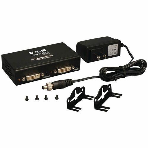 DIVISOR/AMPLIFICADOR DE VIDEO/AUDIO DE ENLACE ÚNICO DVI DE 2 PUERTOS TAA GSA