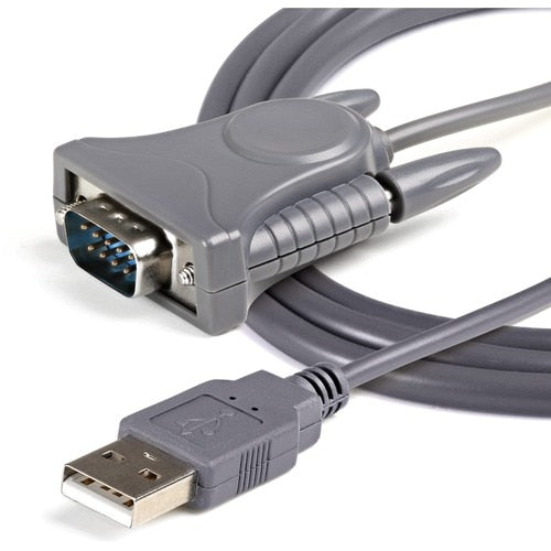 StarTech.com Cable USB a serie de 1 puerto de 91 cm (3 pies), convertidor RS232 a USB DB9/DB25