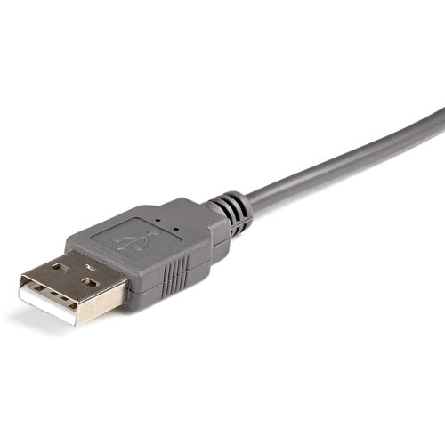 StarTech.com Cable USB a serie de 1 puerto de 91 cm (3 pies), convertidor RS232 a USB DB9/DB25