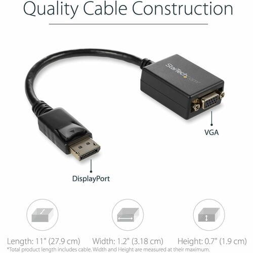 StarTech.com DisplayPort to VGA Adapter
