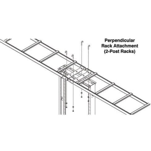 Tripp Lite by Eaton SRLADDERATTACH Mounting Bracket for Cable Ladder - Black - 1