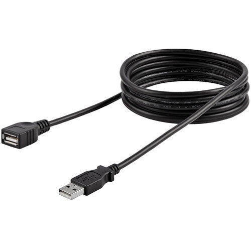 StarTech.com 6 ft Black USB 2.0 Extension Cable A to A - M/F - Extends the lengt
