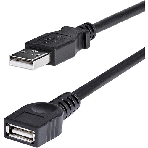 StarTech.com 6 ft Black USB 2.0 Extension Cable A to A - M/F - Extends the lengt