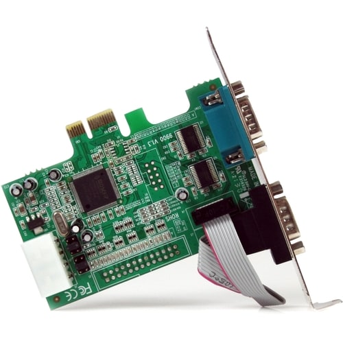 Tarjeta adaptadora serie PCIe de 2 puertos StarTech.com con 16550 - Agregar 2 RS