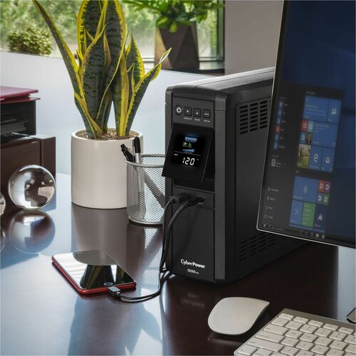 Cyber Power CyberPower PFC Sinewave CP1500PFCLCD - Capacidad: 1500 VA / 1000 W