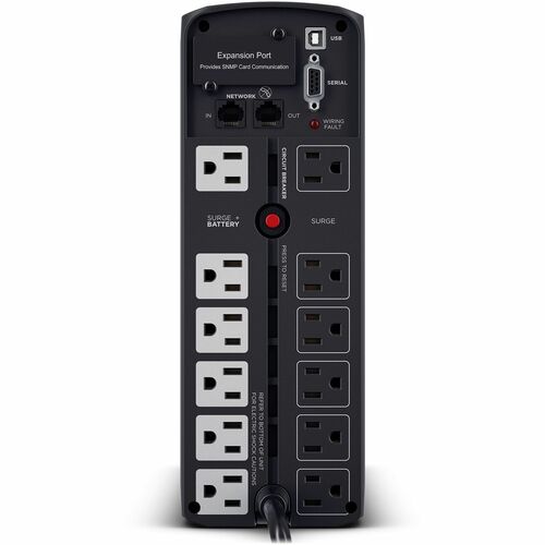 Cyber Power CyberPower PFC Sinewave CP1500PFCLCD - Capacidad: 1500 VA / 1000 W