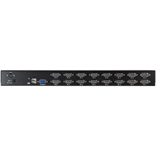 CONMUTADOR KVM USB DE 16 PUERTOS PARA MONTAJE EN RACK 1U CON CABLE OSD