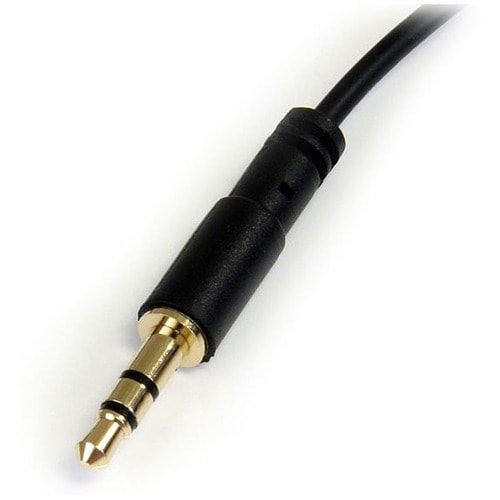 StarTech.com 1 ft Slim 3.5mm to Right Angle Stereo Audio Cable