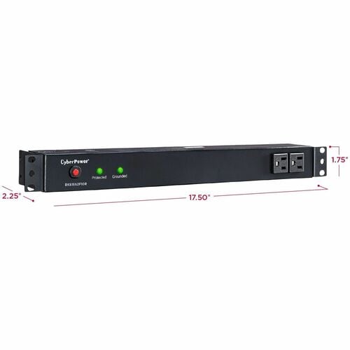 Cyber Power CyberPower Rackbar Surge Suppressor RM 1U RKBS15S2F10R 15A