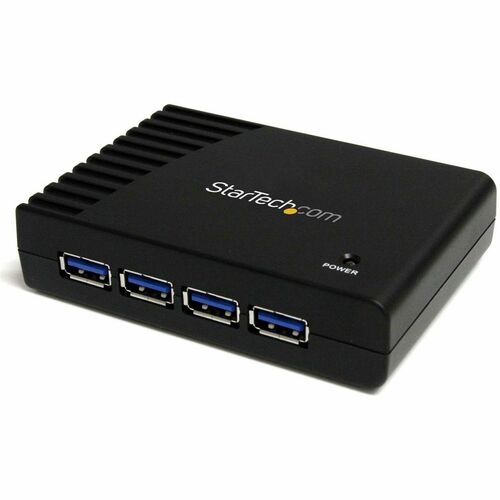 Concentrador USB 3.0 SuperSpeed de 4 puertos, color negro, de StarTech.com (5 Gbps)
