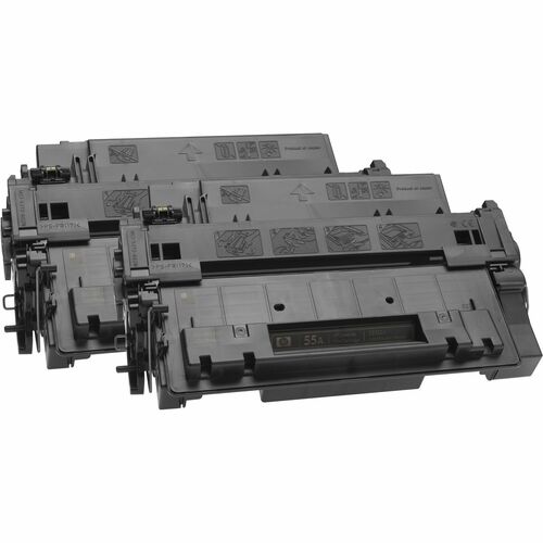 Lot de 2 cartouches de toner noir 55X pour imprimante laser Jet d'encre P3015