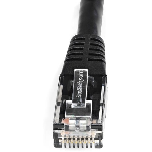 StarTech.com 8ft CAT6 Ethernet Cable - Black Molded Gigabit - 100W PoE UTP 650MHz - Catego