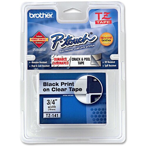 Ruban laminé à surface plane P-touch TZe - 19,05 mm (3/4 po) de largeur