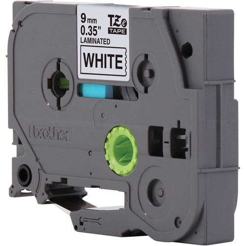 9MM BLACK ON WHITE TAPE FOR .P-TOUCH
