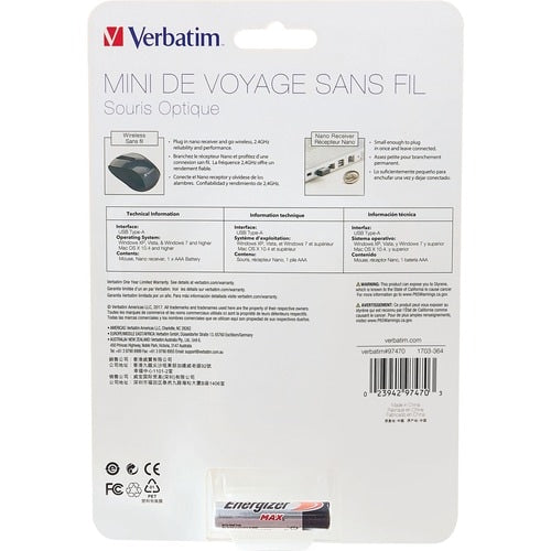 SOURIS OPTIQUE DE VOYAGE WL MINI MULTI 6