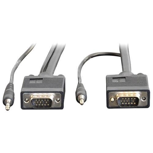 Tripp Lite 15ft SVGA / VGA Coax Monitor Cable with Audio and RGB High Resolution HD15 3.5m