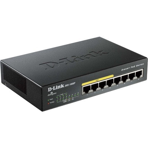 8 ports 1G POE non géré L2 8 ports 1GIG SW POE PORTS 1-4 60W
