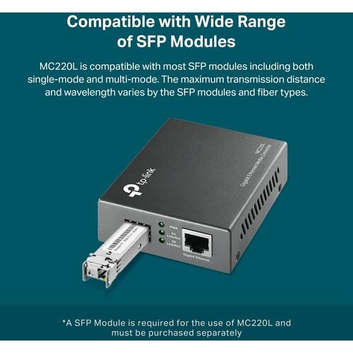 Tp Link TP-Link MC220L Gigabit Ethernet Media Converter