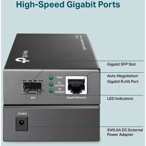 Tp Link TP-Link MC220L Gigabit Ethernet Media Converter