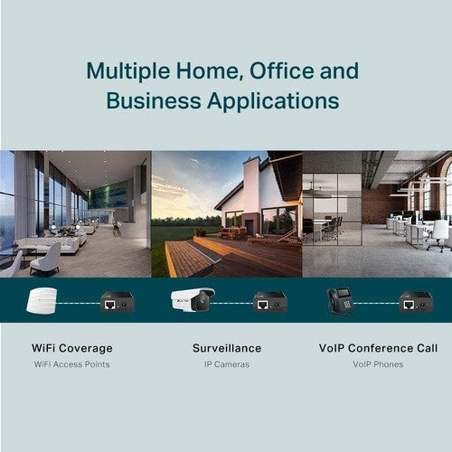 INYECTOR POE ADAPTABLE A IEEE802.3AF PLUG PLAY