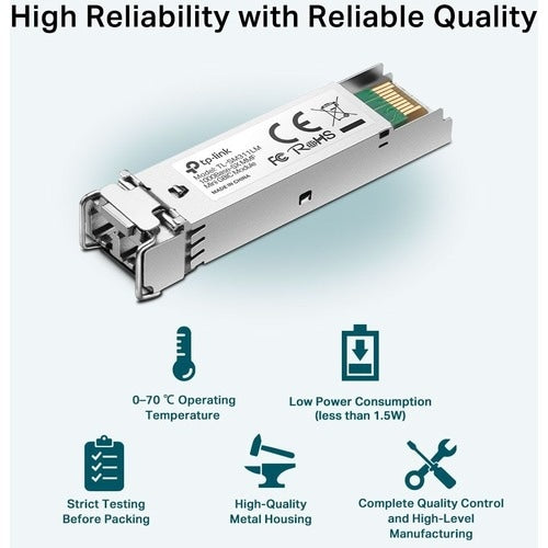 Tp Link Wave length: 850nm. Data rate: 1.25Gbps. Port type: LC/UPC. Cable 550m