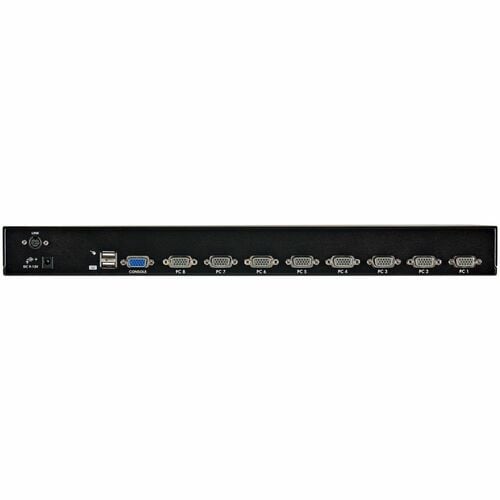 CONMUTADOR KVM USB DE 8 PUERTOS PARA MONTAJE EN RACK 1U CON CABLE OSD