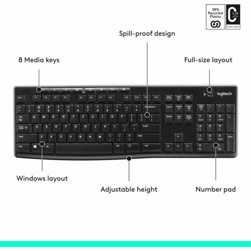 CLAVIER SANS FIL LOGITECH K270
