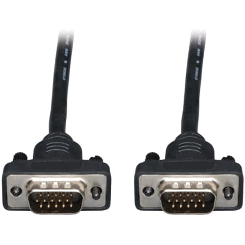 Cable coaxial para monitor VGA de 1.8 m de Tripp Lite, perfil bajo, con RGB de alta resolución, HD15 M/M, 1.8 m - 1.8 m