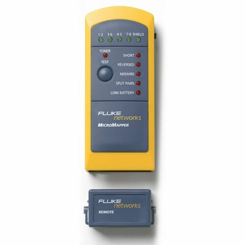 Testeur de réseau Fluke Networks MicroMapper MT-8200-49A - Test de débit