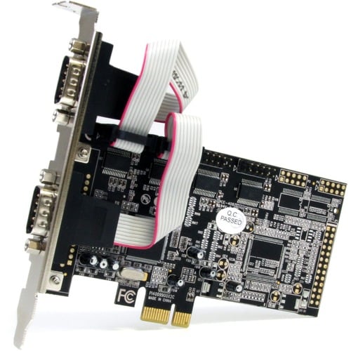Tarjeta adaptadora serie PCIe de 4 puertos StarTech.com con 16550 - Agregar 4 RS