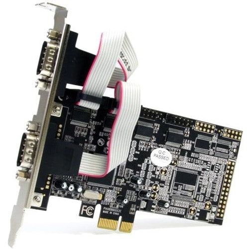 Tarjeta adaptadora serie PCIe de 4 puertos StarTech.com con 16550 - Agregar 4 RS